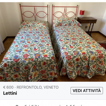 Lettino con copriletto prezzo per uno