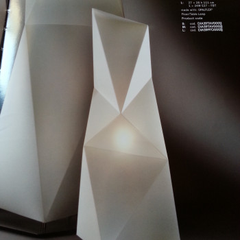  Lampada SLAMP Diamond. Table Lamp. Nuova. Dimensioni 22x23 xh72. Scontata 50%. Opaflex.  